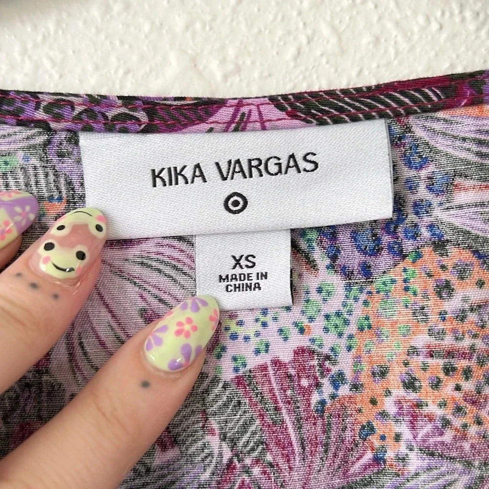 Kika Vargas x Target Scallop Edge Wrap Top Size XS - Picture 6 of 7